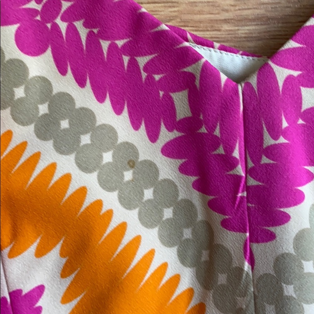 Trina Turk EUC Gypsum cut out silk orange/hot pink dress, size 6 - Picture 15 of 15